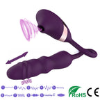 G-Spot Suction Vibrator – 5 Suction & 10 Vibration Modes Telescopic Massager for Women