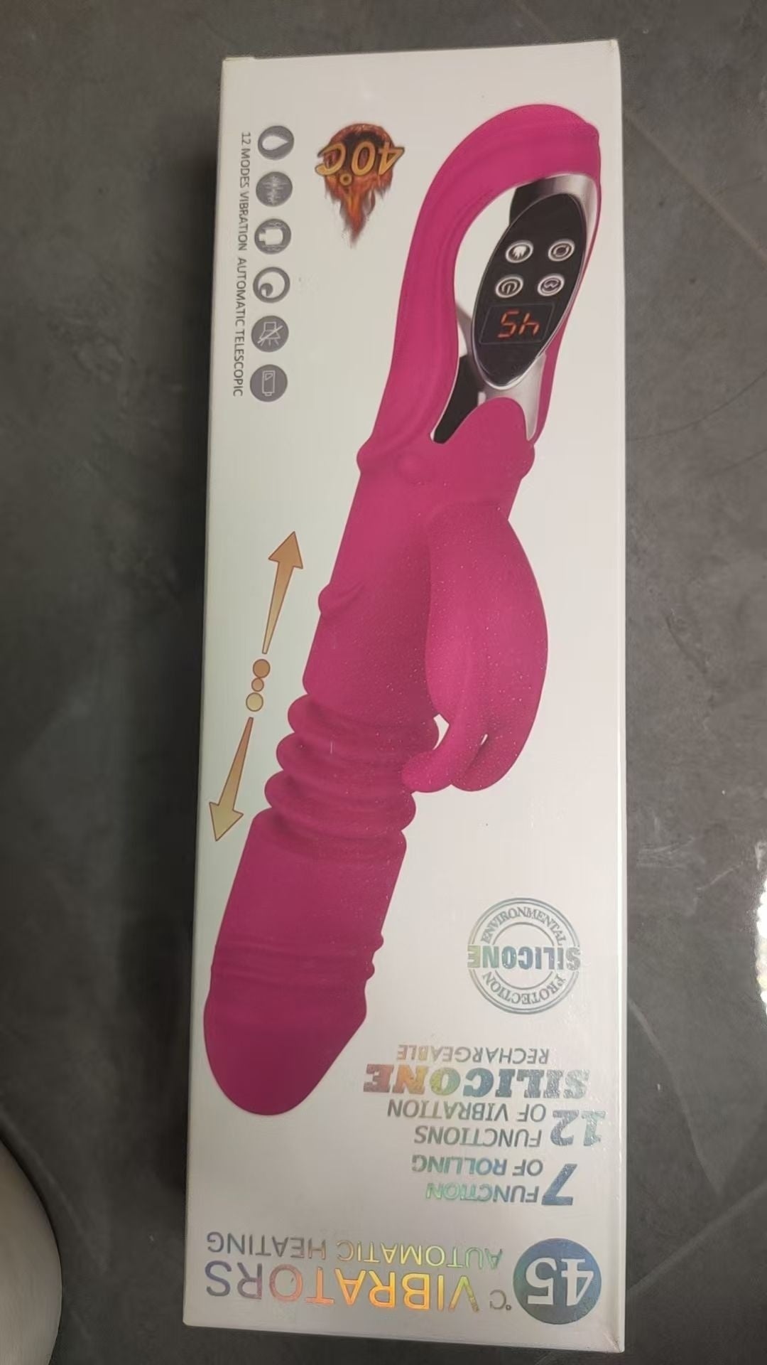 Heated Telescopic Rabbit Vibrator – Dual Stimulation Swing Motor for Women