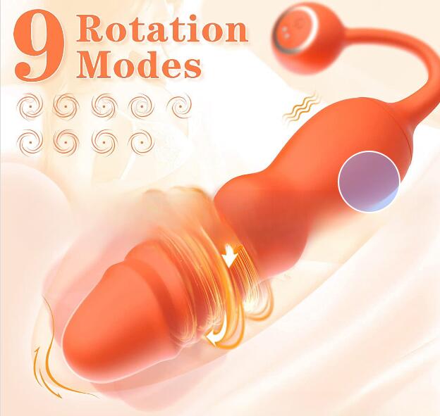 Telescopic Swing Vibrator – Button-Controlled ABS Silicone Climax Massager for Women