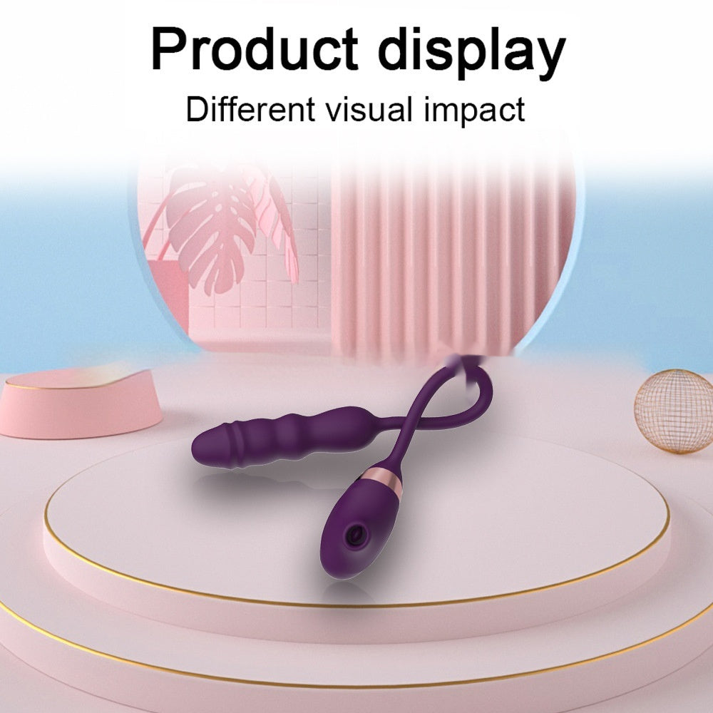 G-Spot Suction Vibrator – 5 Suction & 10 Vibration Modes Telescopic Massager for Women