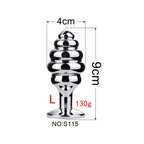 Stainless Steel Anal Plug Set – 5 Sizes Metal Butt Plug Dilator for Beginners & Advanced