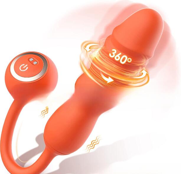Telescopic Swing Vibrator – Button-Controlled ABS Silicone Climax Massager for Women