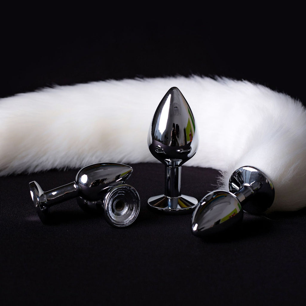 Stainless Steel Anal Plug Set – 5 Sizes Metal Butt Plug Dilator for Beginners & Advanced