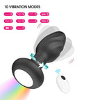 Glowing Twist-Swivel Anal Plug – App & Remote-Controlled Vibrating Butt Plug