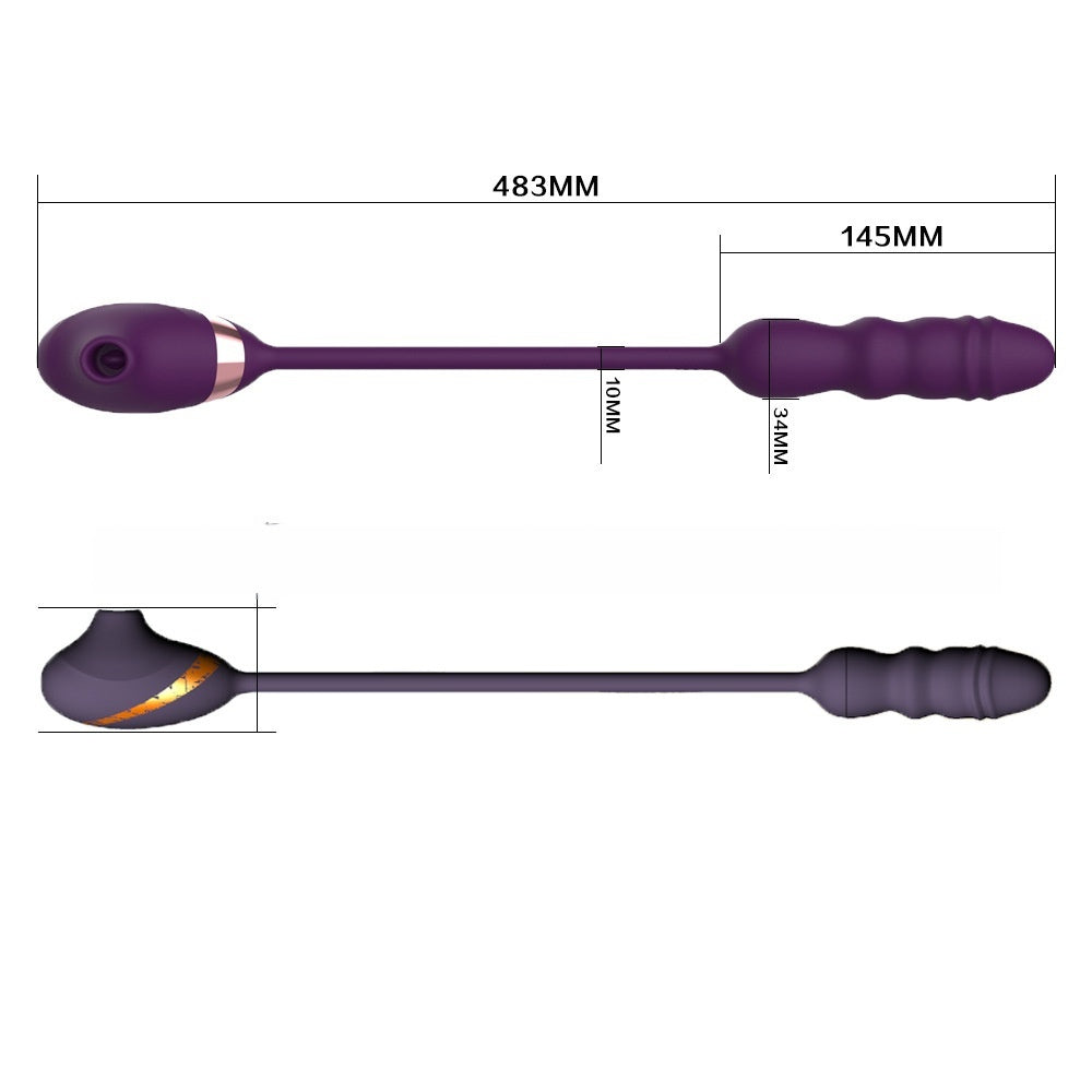 G-Spot Suction Vibrator – 5 Suction & 10 Vibration Modes Telescopic Massager for Women