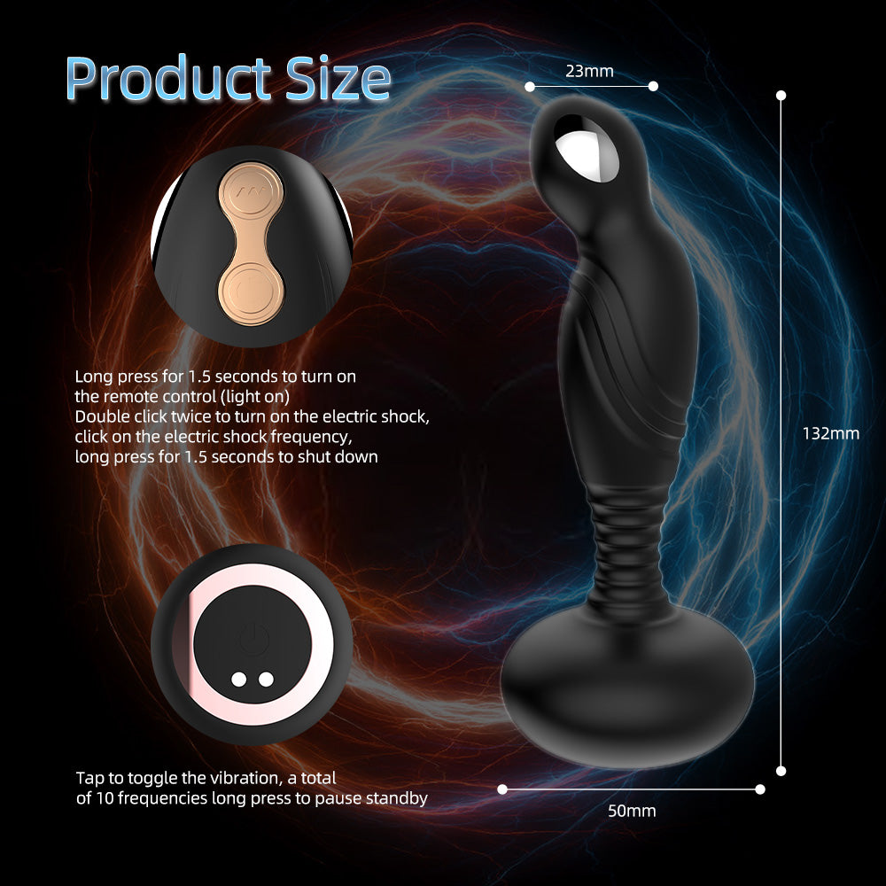 Wearable Silicone Butt Plug with Remote Control