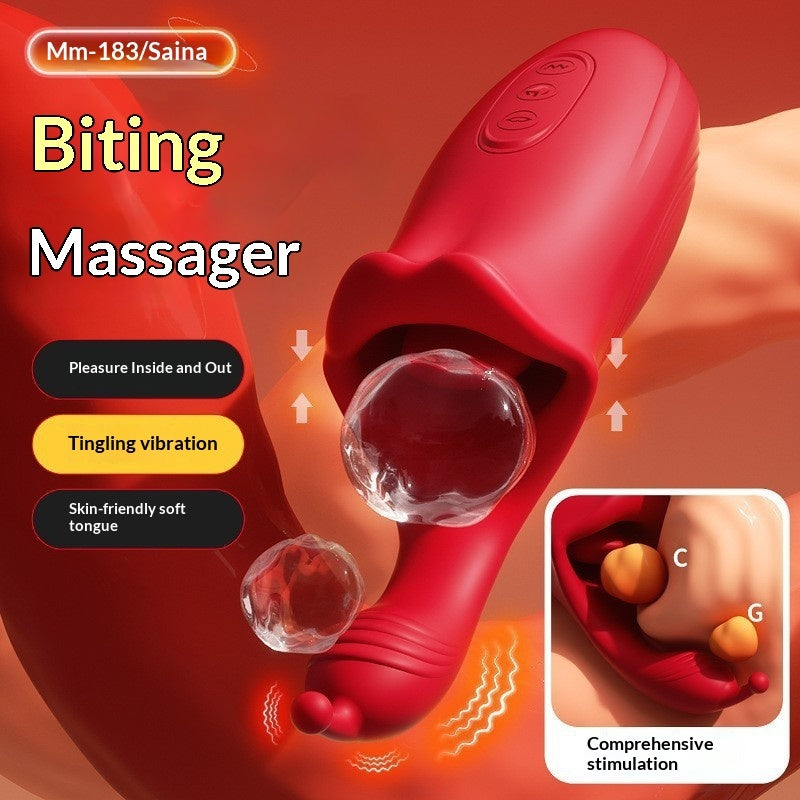 Vibrating Finger Sleeve Massager – Dual-Head Stimulator for Women