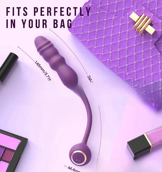 Telescopic Swing Vibrator – Button-Controlled ABS Silicone Climax Massager for Women