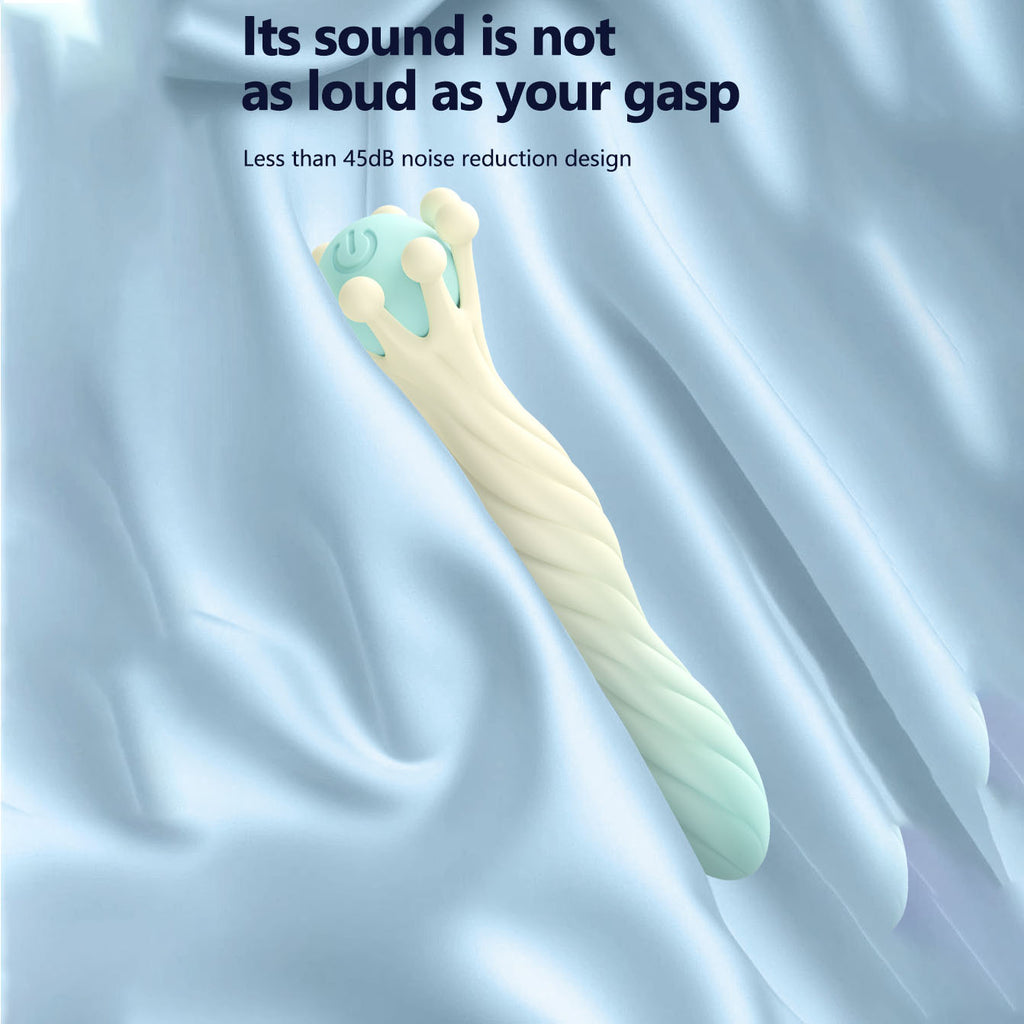 Mini Crown Clitoral Vibrator – 10 Vibration Modes Silicone G-Spot Stimulator for Women & Couples