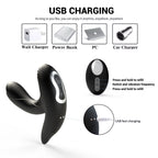 Inflatable Prostate Massager with Air Pump – 12-Mode Vibrating Anal Plug for Men