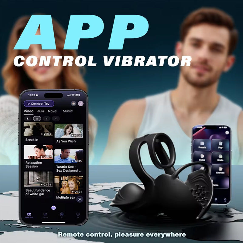 Wireless Remote Vibrating Cock Ring – Couples Delay Ring Set