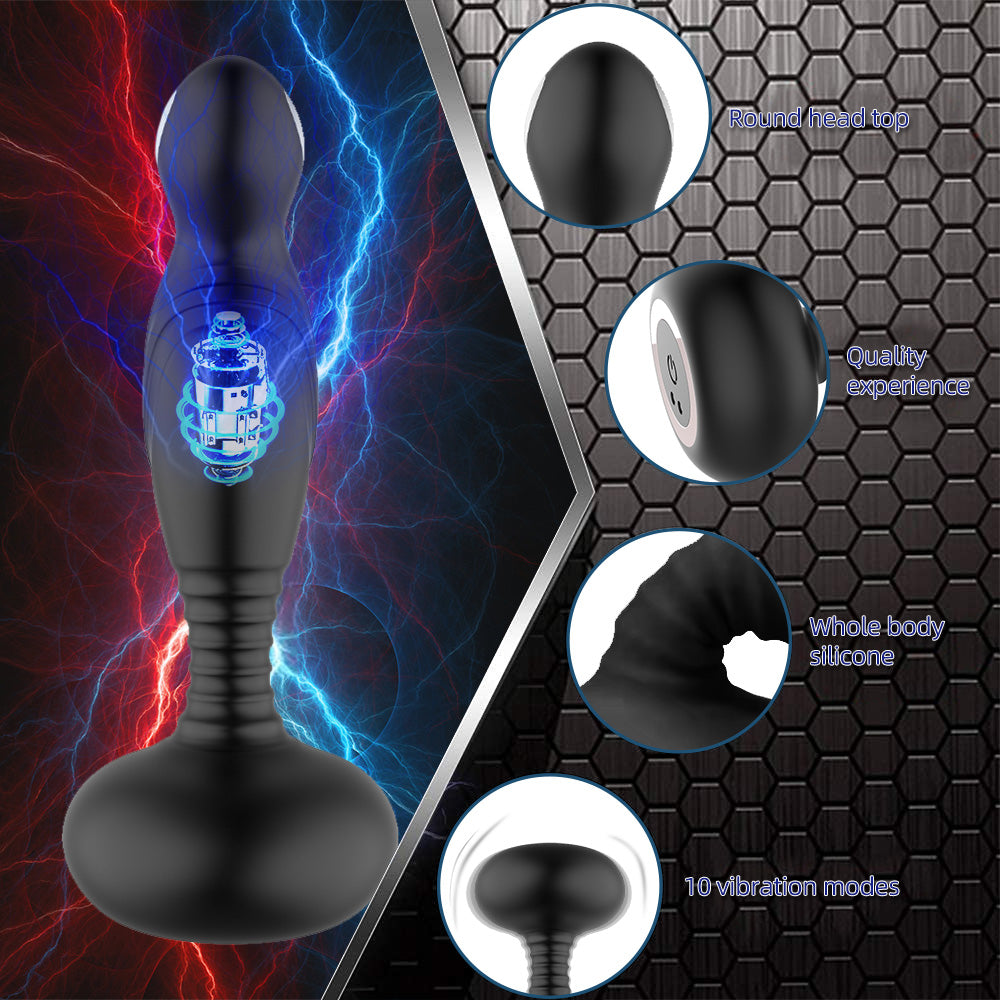 Wearable Silicone Butt Plug with Remote Control
