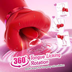 Red Lips & Big Mouth Female Tongue-Licking and Suction Vibrator