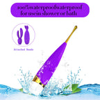 Honey Bean high frequency clitoral vibrator 100% waterproof for shower or bath use purple